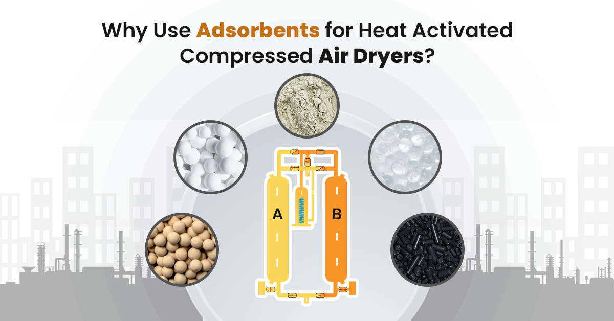 Why Use Adsorbents for Heat Activated Compressed Air Dryers?