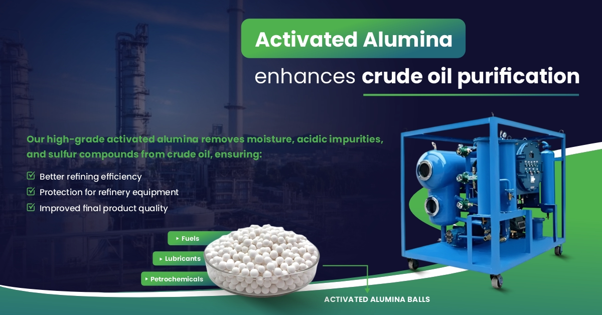  Activated Alumina Enhances Crude Oil Purification